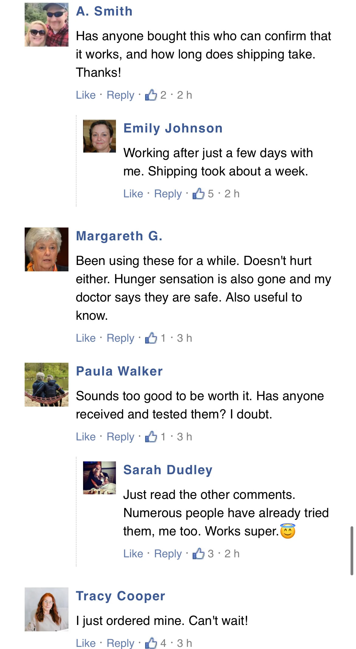 Customer comments
