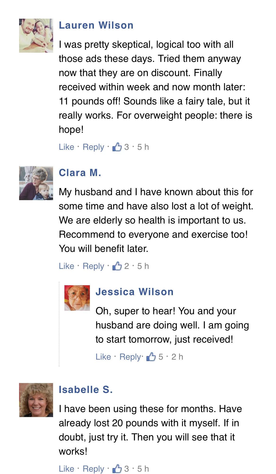 Customer comments