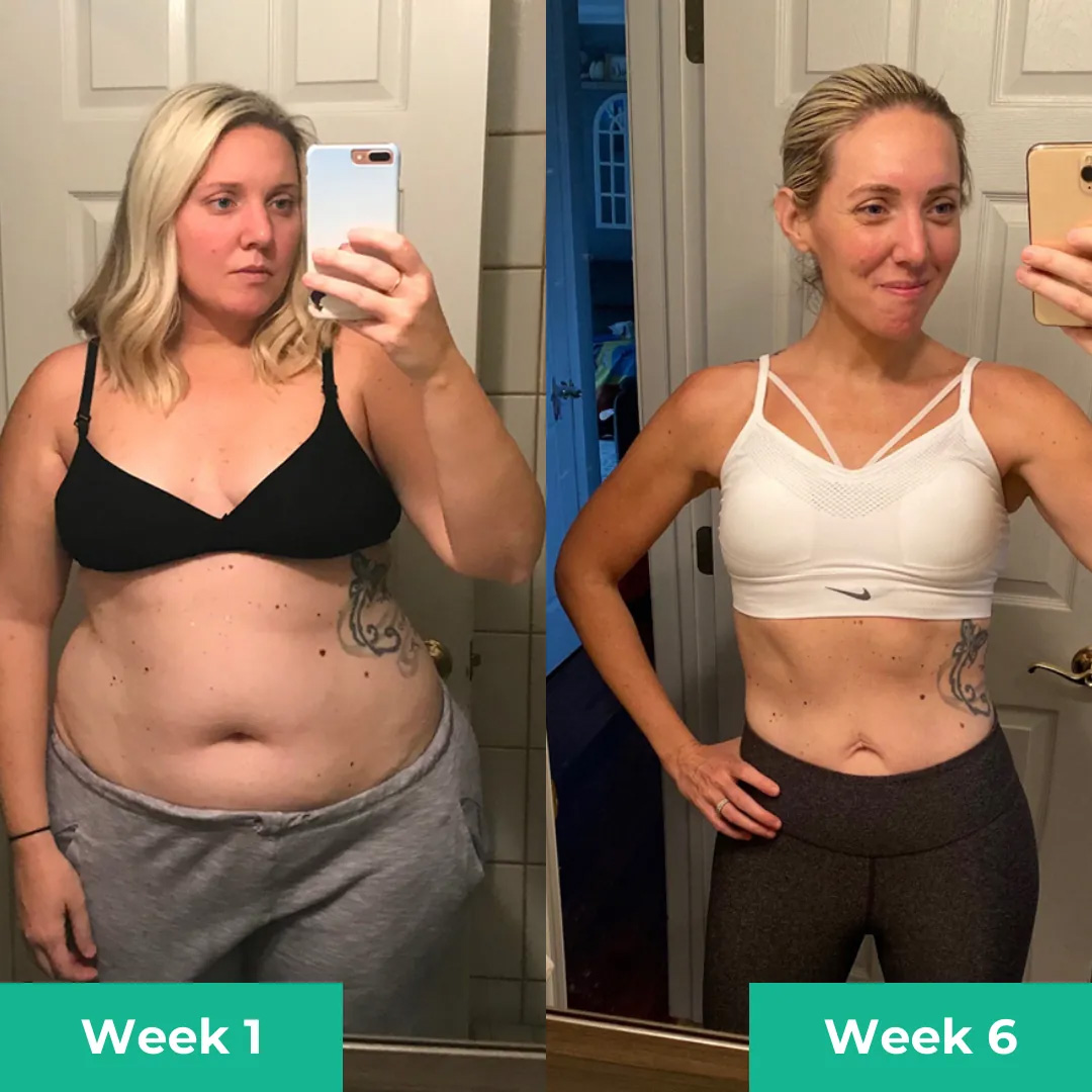 Before and after results
